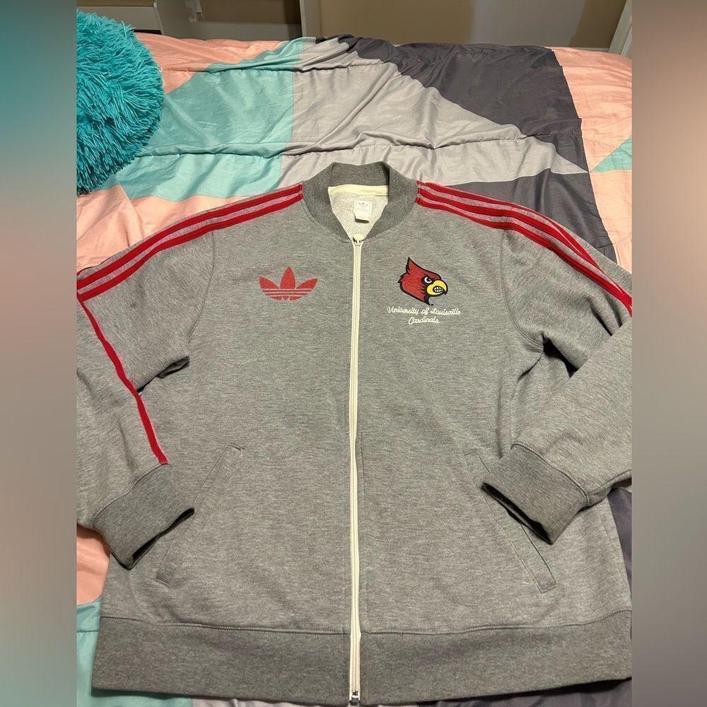 Adidas Louisville Cardinals Jacket Hoodie
